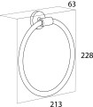 Boston wieszak ring 3089.09 stal szczotkowana 