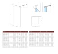 Radaway MODO NEW II kabina Walk-in 85cm 389085-01-01
