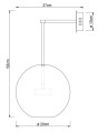 King Home Kinkiet CAPRI WALL złoty - LED, aluminium, szkło XCW9148-1