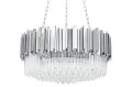 Lampa wisząca IMPERIAL SILVER 80 - stal, kryształ King Home DW-D5688M.SILVER