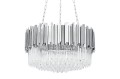 Lampa wisząca IMPERIAL SILVER 60 - stal, kryształ King Home DW-D5688S.SILVER