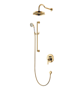 SYSAM20GL ARMANCE system prysznicowy podtynkowy, złoty