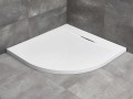 Radaway Giaros A 900x900x40x18 brodzik półokrągły z konglomeratu marmurowego