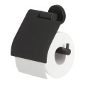 Tiger Boston Black 309130746 Wieszak na papier toaletowy z klapką czarny