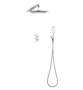 Omnires Parma SYSPM17ACRB kompletny łazienkowy system podtynkowy  chrom/biały