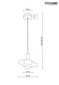 MOOSEE lampa wisząca URAN - złota MSE010100148