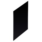 GEESA STANDARD HOTEL COLLECTION parawan pisuarowy czarny