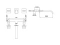 Kohlman AXIS QW193N bateria umywalkowa podtynkowa