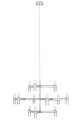Lampa wisząca ATOMIC chrom King Home XCP9120-12