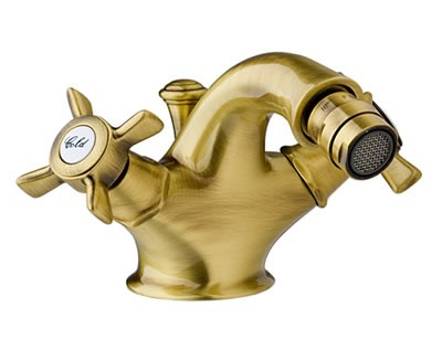 Giulini G. 7064BR Parigi bateria bidetowa z korkiem automatycznym bronzo