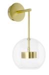 King Home Kinkiet CAPRI WALL złoty - LED, aluminium, szkło XCW9148-1