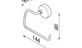 GEESA 912709-02 27COLLECTION WIESZAK NA PAPIER TOALETOWY
