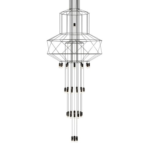 Lampa wisząca FLUSSO 43 czarna King Home JD0032-43P