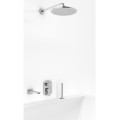 Kohlman FOXAL QW211FR30-009 gotowy zestaw wannowy ze słuchawką, wylewką wody i deszczownicą okrągłą