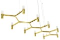 Lampa wisząca ATOMIC LONG złota King Home DW-d1005-10C.GOLD