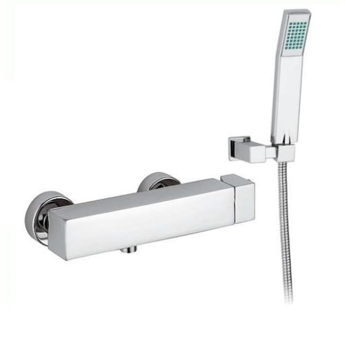Paffoni Level Cubo bateria natryskowa z zestawem prysznicowym LEC168DCR