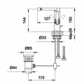 Kohlman BOXINE QB130B bateria bidetowa