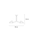 Lampa wisząca RAVEN 2 King Home MD21178-2