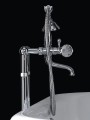Giulini G. 3900N Odessa bateria wannowa stojąca z zestawem natryskowym, pokrętła Swarovski56