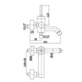 FYNE Bateria wannowa chrom FY023CR Fonte