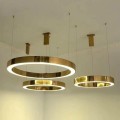 Lampa wisząca RING 40 złota - LED, stal King Home JD8169-40