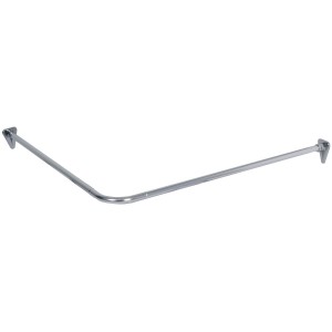 Duschy 672-90 drążek prysznicowy narożny do zasłon 90 cm chrom