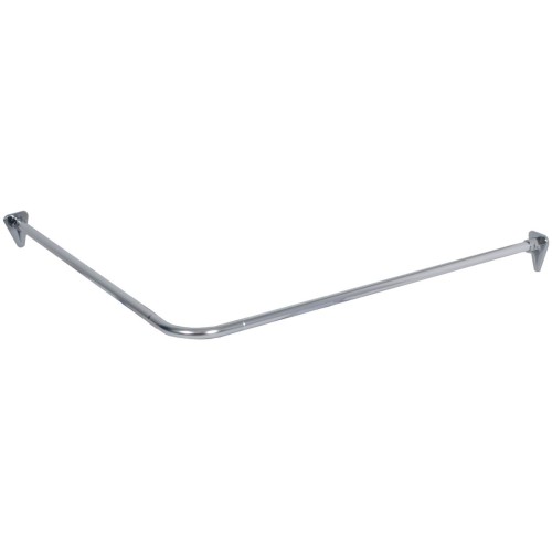 Duschy 672-90 drążek prysznicowy narożny do zasłon 90 cm chrom