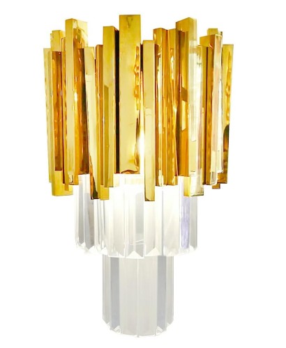 Kinkiet IMPERIAL WALL GOLD - stal, kryształ King Home DW-B5688S.WALLGOLD