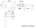 Kohlman NEXEN QW185U bateria umywalkowa podtynkowa