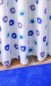 *Karten zasłonka prysznicowa 180X200 cm Dotty Flie