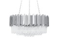 Lampa wisząca IMPERIAL SILVER 80 - stal, kryształ King Home DW-D5688M.SILVER