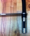 LIGHT Bateria zlewozmywakowa pionowa chrom+ czarny LIG179CRNO