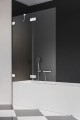 Radaway Essenza Pro White PND II 130 parawan nawannowy biały dwuczęściowy lewy 10102130-04-01L