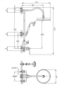 OMNIRES Armance AM5244CR system prysznicowy natynkowy chrom