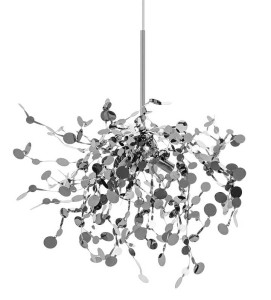 Lampa wisząca MONETE SINGLE chrom - metal King Home JD8653-1.CHROM