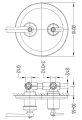 Omnires Armance bateria 3-wyjściowa podtynkowa AM5237CR chrom
