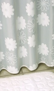 Karten zasłonka prysznicowa 180X200 cm Daisy Weiss