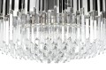 Lampa wisząca IMPERIAL SILVER 80 - stal, kryształ King Home DW-D5688M.SILVER