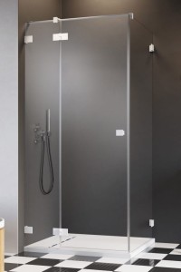 Radaway Essenza Pro White KDJ kabina kwadratowa/prostokątna drzwi 80 lewe do kompletowania ze ścianką, szkło przejrzyste. Dostawa gratis!