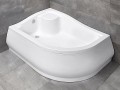 Radaway Brodzik głęboki półokrągły  KORFU E 1200x900x395x240 lewy