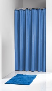 *Sealskin Madeira zasłonka prysznicowa niebieska 180x200cm 238501324