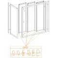 Sanplast CLASSIC 660-C0127 Komplet suwaków dolnych