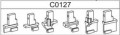 Sanplast CLASSIC 660-C0127 Komplet suwaków dolnych