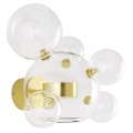King Home Kinkiet CAPRI WALL 6 złoty - LED, aluminium, szkło XCW9148-1