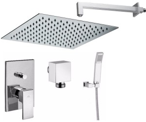 Paffoni Level LES015ZSC2B zestaw natryskowy z baterią podtynkową (ramię 350mm)