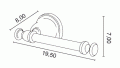 Allpe Harmony HA019CR wieszak na papier toaletowy chrom