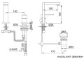 Kohlman EXCELENT QB205H bateria umywalkowa 2-otworowa