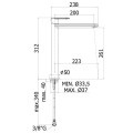 Paffoni Candy CA081CR bateria umywalkowa wysoka bez korka.jpg