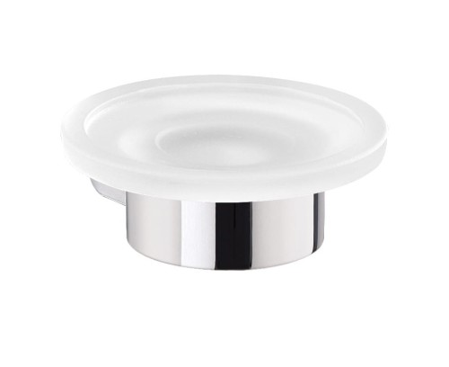 Gedy PI1113 Pirenei mydelniczka wisząca szkło mleczne, chrom